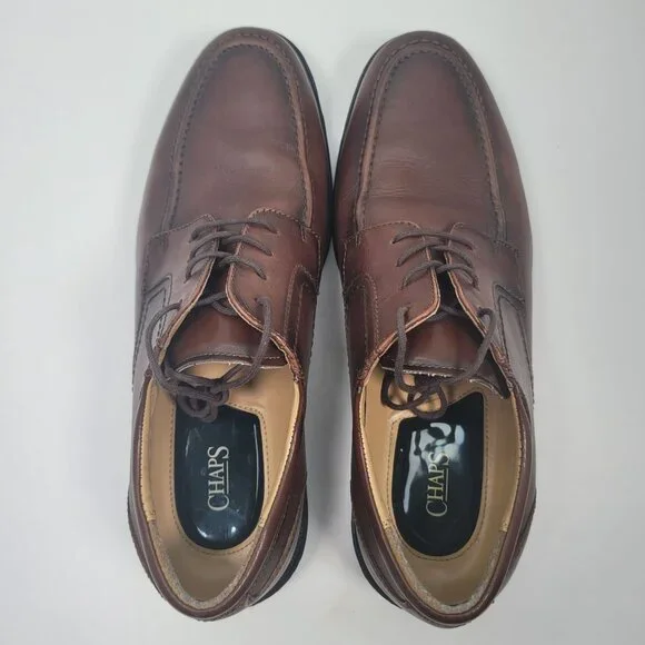 Chaps Men's Brown Oxfords Dress Shoes 96-26852 11M - Picture 5 of 8